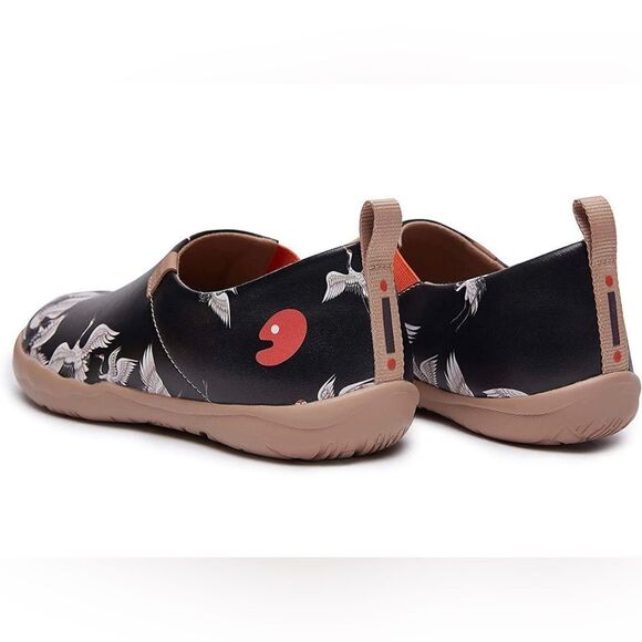 UIN Women's Walking Travel Shoes SlipOn Microfiber Casual Loafers(Crane in Dark) - Picture 3 of 7